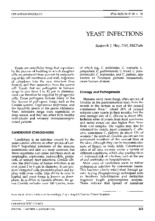(PDF) Yeast Infections