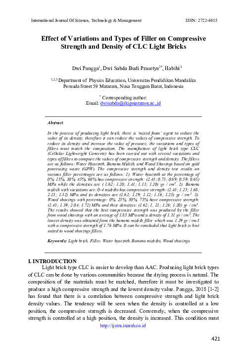 (PDF) Effect of Variations and Types of Filler on Compressive Strength ...