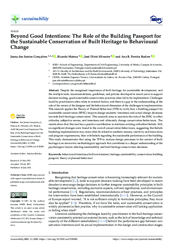 (PDF) Beyond Good Intentions: The Role of the Building Passport for the ...