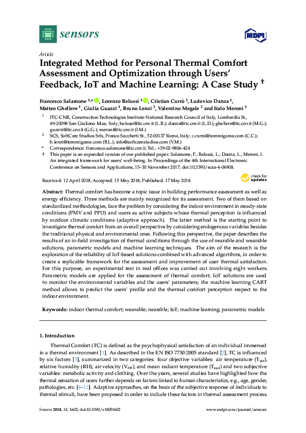 (PDF) {"__content__"=>"Integrated Method for Personal Thermal Comfort ...