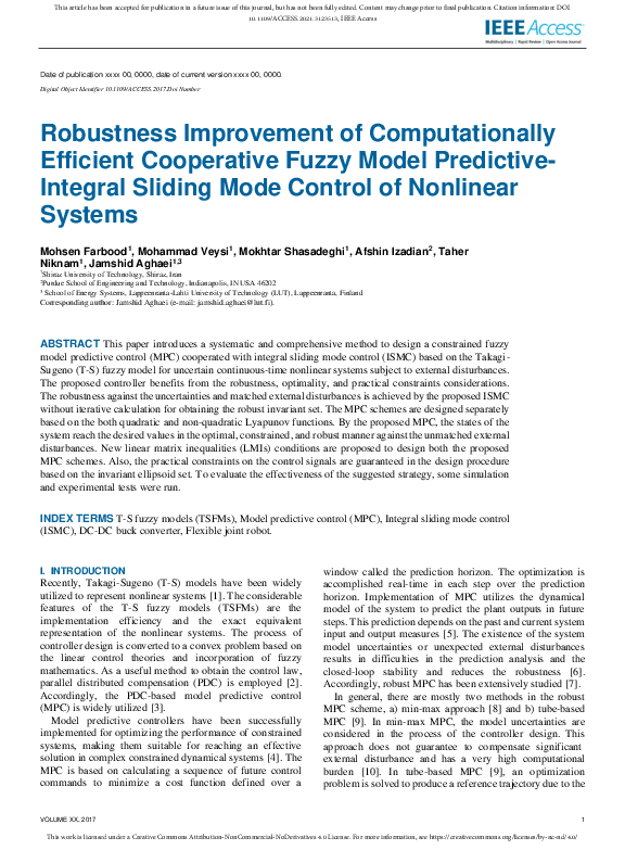 (PDF) Robustness Improvement of Computationally Efficient Cooperative ...