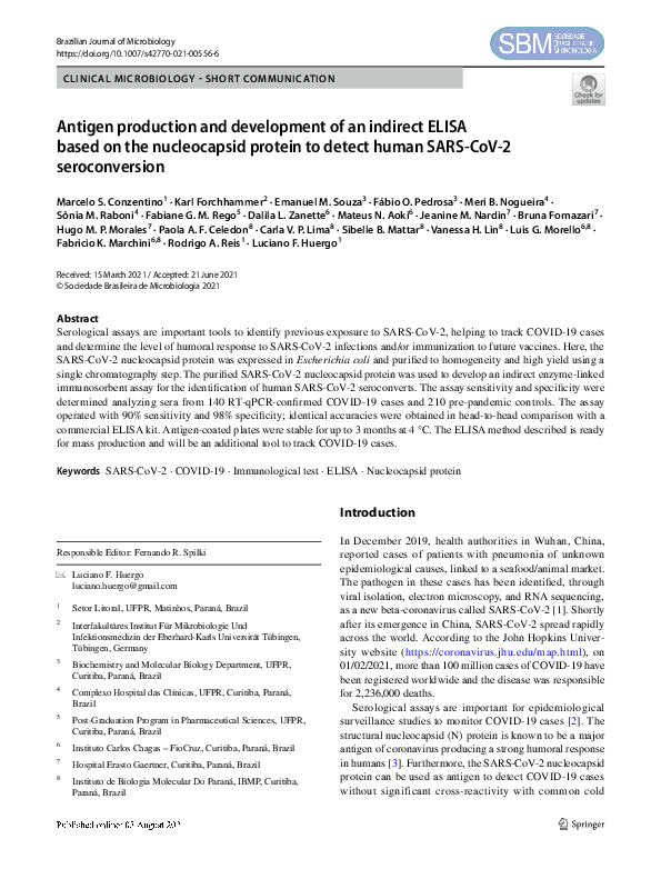 (PDF) Antigen production and development of an indirect ELISA based on ...