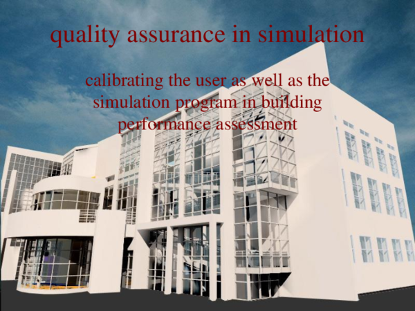 (PDF) quality assurance in simulation Powerpoint Presentation
