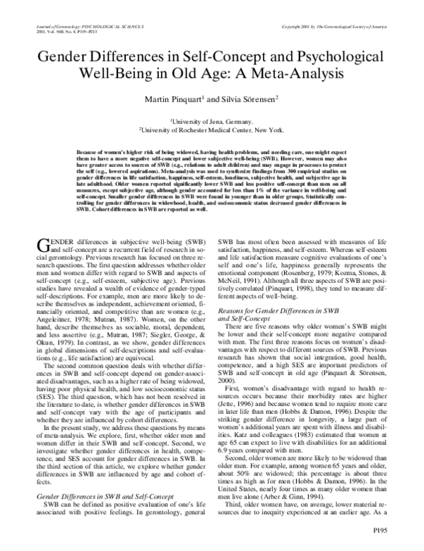 (PDF) Gender differences in self-concept and psychological well-being ...