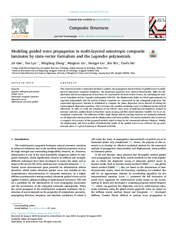 (PDF) Modeling guided wave propagation in multi-layered anisotropic ...