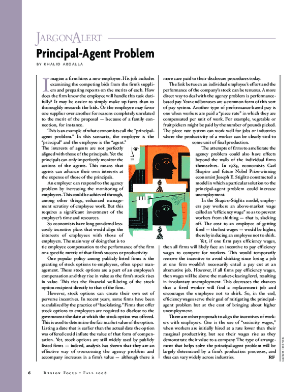 (PDF) Jargon alert: Principal-agent problem