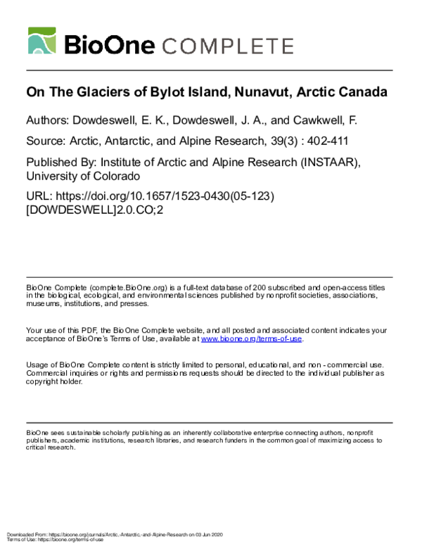On the glaciers of Bylot Island, Nunavut, Arctic Canada