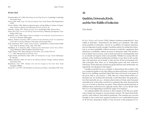 (PDF) Qualities, Universals, Kinds, and the New Riddle of Induction