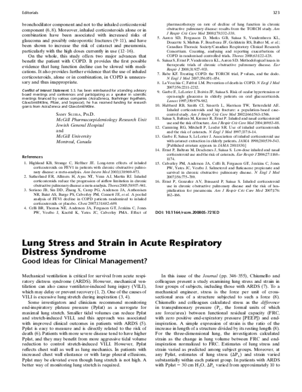(PDF) Lung Stress and Strain in Acute Respiratory Distress Syndrome