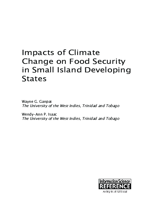 (PDF) Impacts of Climate Change on Food Security in Small Island ...