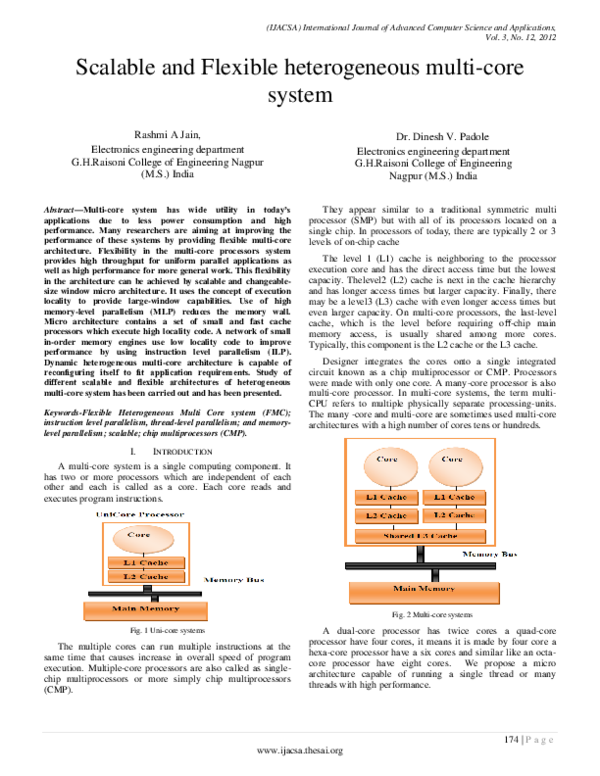 (PDF) Scalable and Flexible heterogeneous multi-core system