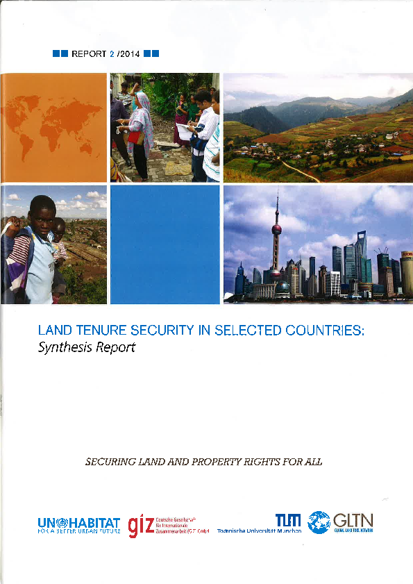 (PDF) UN-HABITAT REPORT: Land tenure security in selected countries ...