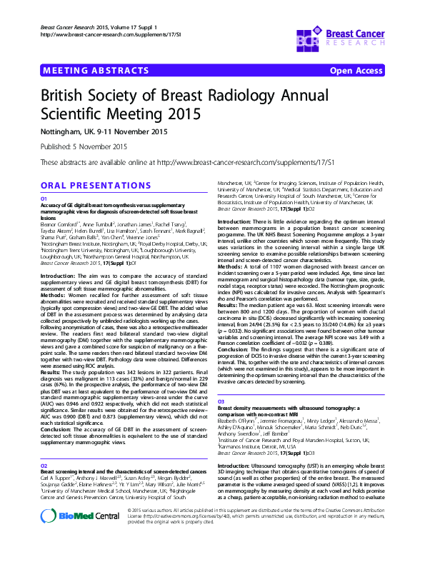 (PDF) Breast screening interval and the characteristics of screen ...