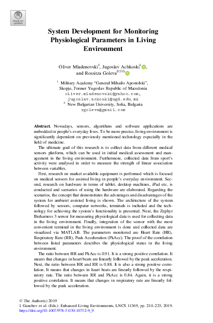 (PDF) System Development for Monitoring Physiological Parameters in ...