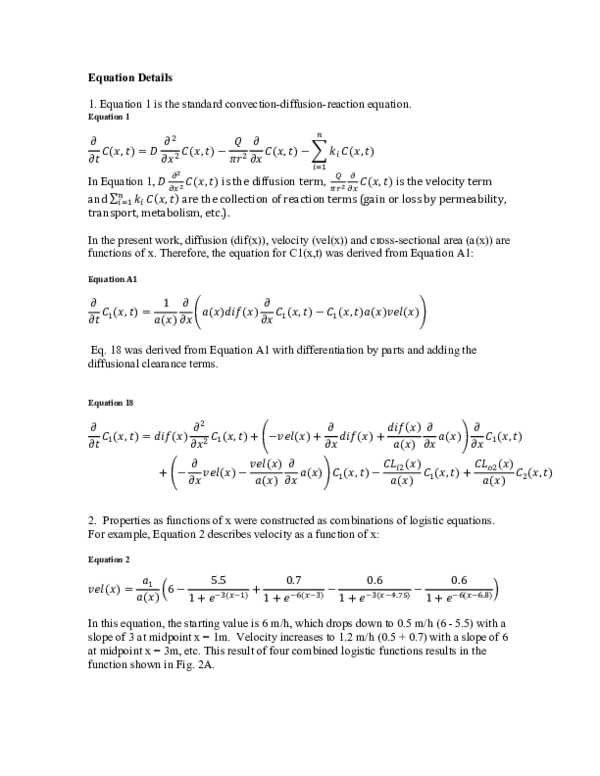 (PDF) Continuous Intestinal Absorption Model Based on the Convection ...