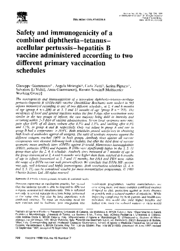 (PDF) Safety and immunogenicity of a combined diphtheria-tetanus ...