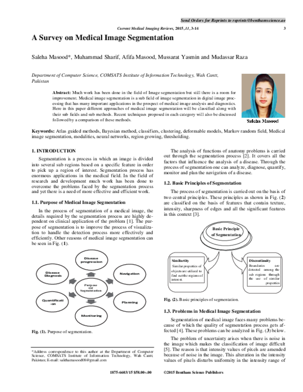 (PDF) A Survey on Medical Image Segmentation