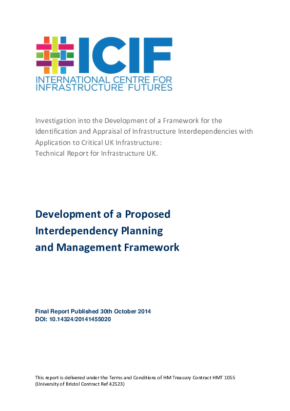 (PDF) Development of a Proposed Interdependency Planning and Management ...