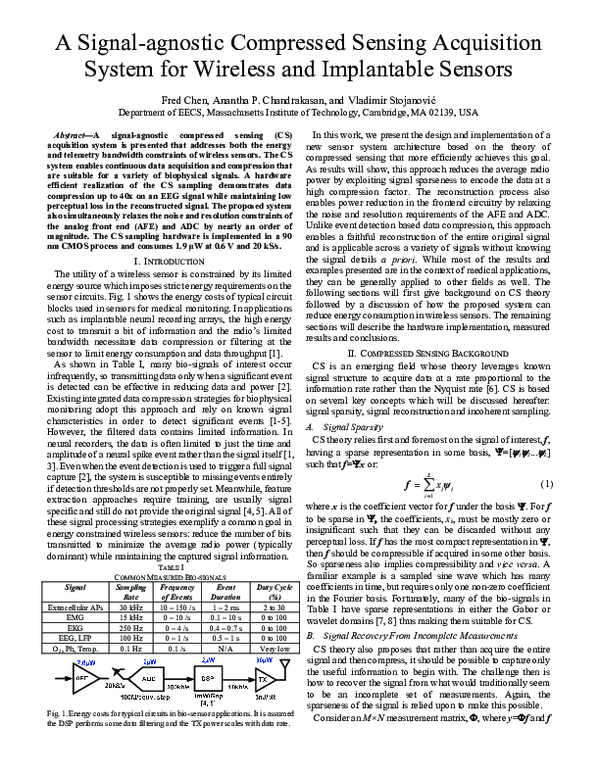 (PDF) A signal-agnostic compressed sensing acquisition system for ...