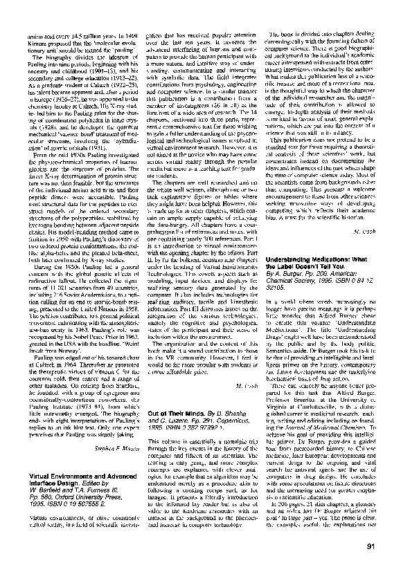 (PDF) Virtual environments and advanced interface design | Thomas ...