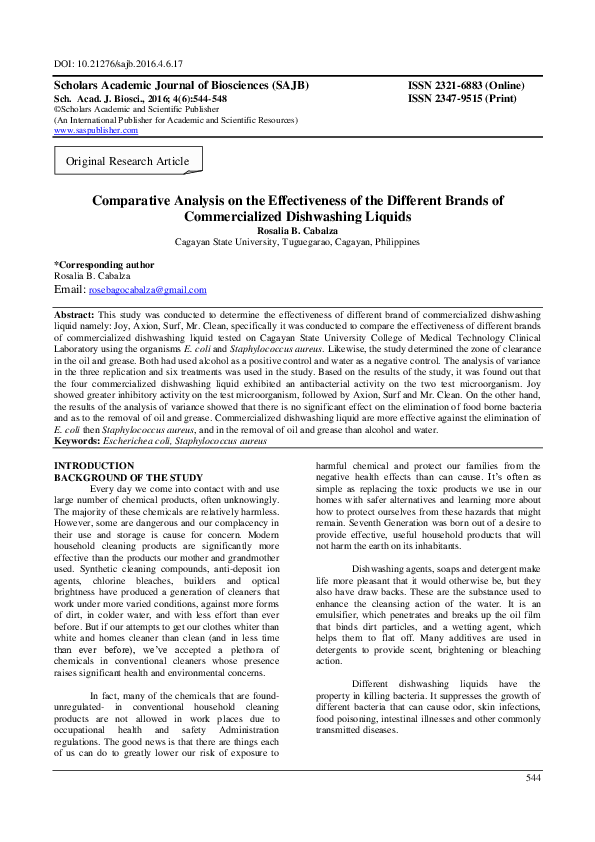 (PDF) Comparative Analysis on the Effectiveness of the Different Brands of Commercialized