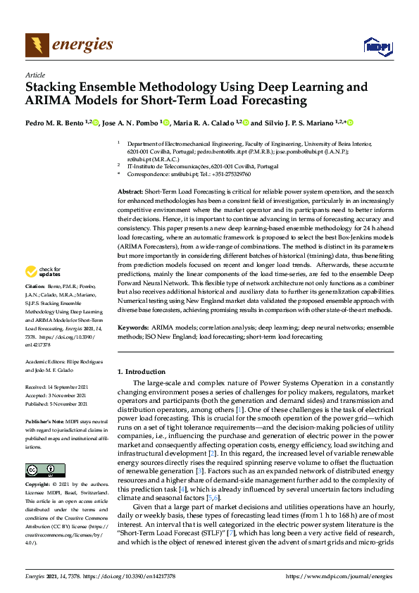 (PDF) Stacking Ensemble Methodology Using Deep Learning and ARIMA ...