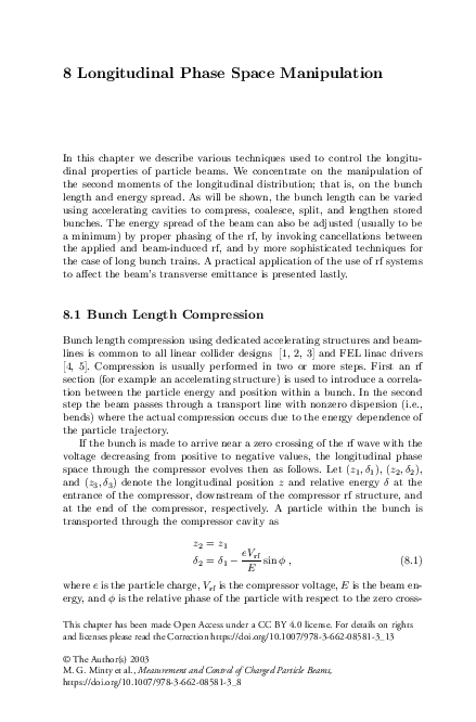 (PDF) Longitudinal Phase Space Manipulation