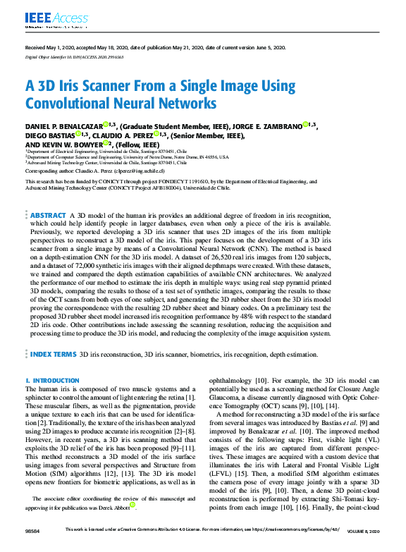 (PDF) A 3D Iris Scanner From a Single Image Using Convolutional Neural ...