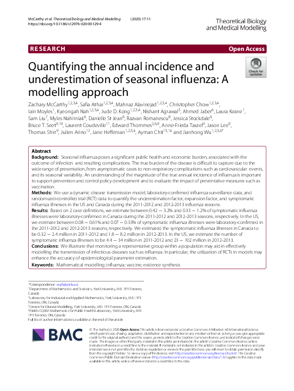 (PDF) Quantifying the annual incidence and underestimation of seasonal ...