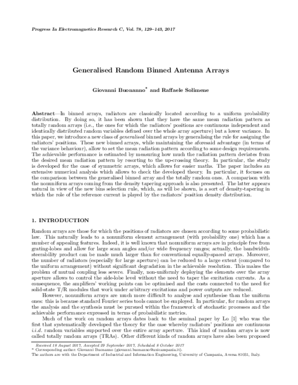 (PDF) Generalised Random Binned Antenna Arrays
