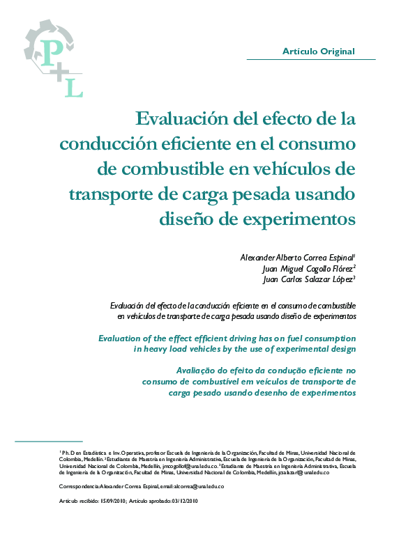 (PDF) Evaluation of the effect efficient driving has on fuel ...