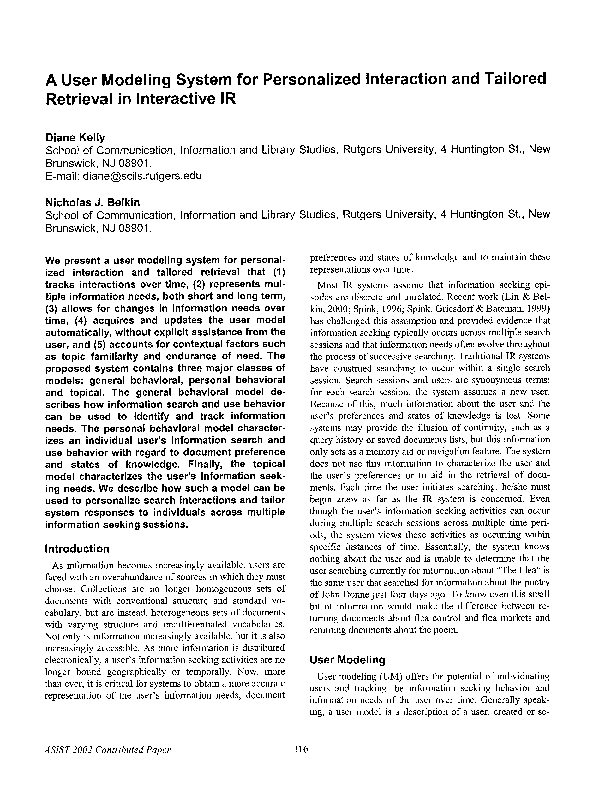 (PDF) A user modeling system for personalized interaction and tailored ...
