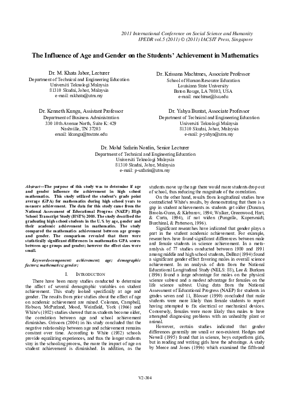 (PDF) [PDF]The Influence of Age and Gender on the Students