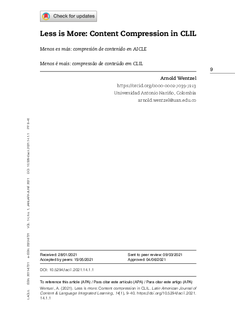 (PDF) Less is More: Content Compression in CLIL (Menos es más ...