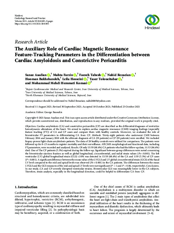 (PDF) The Auxiliary Role of Cardiac Magnetic Resonance Feature-Tracking ...
