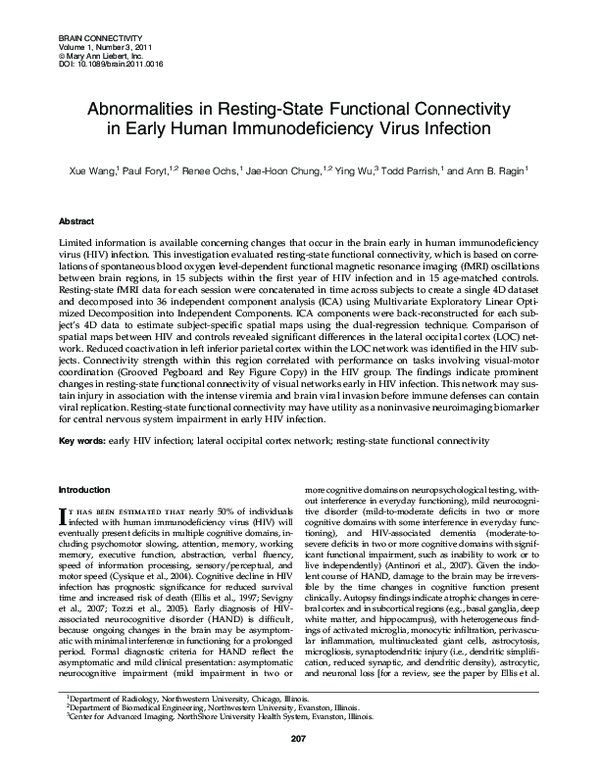 (PDF) Abnormalities in Resting-State Functional Connectivity in Early ...