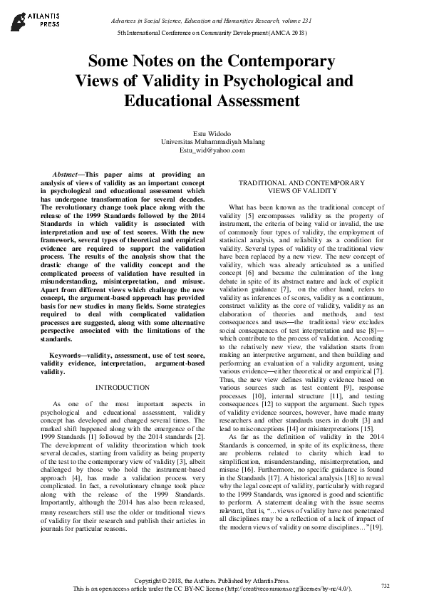 VALIDITY IN EDUCATIONAL AND PSYCHOLOGICAL ASSESSMENT PDF visual data 4