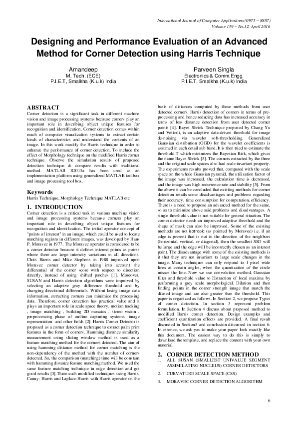 (PDF) Designing and Performance Evaluation of an Advanced Method for ...