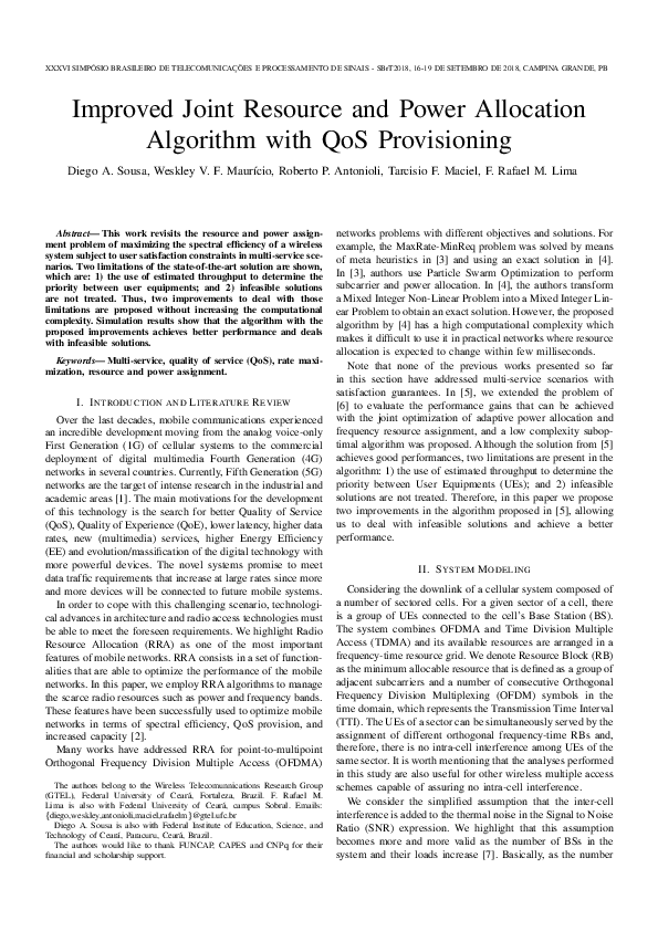 (PDF) Improved Joint Resource and Power Allocation Algorithm with QoS ...