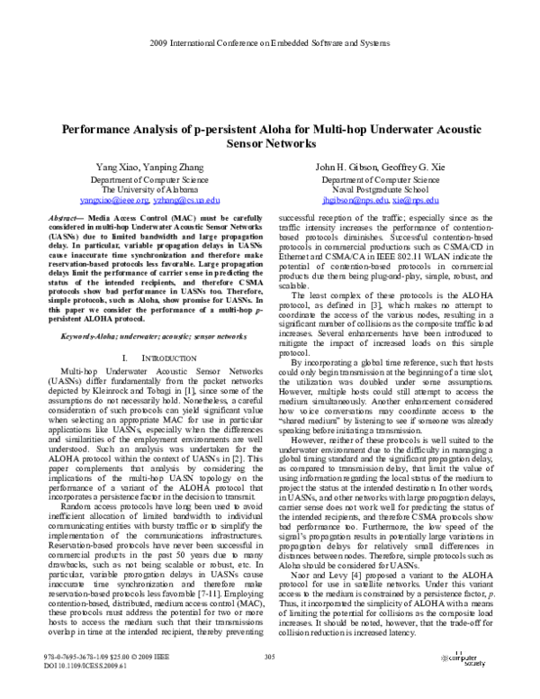 (PDF) Performance analysis of ALOHA and p-persistent ALOHA for multi ...