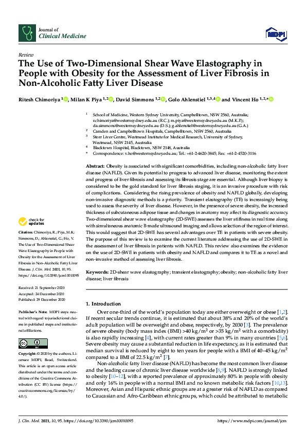 (PDF) The Use of Two-Dimensional Shear Wave Elastography in People with ...