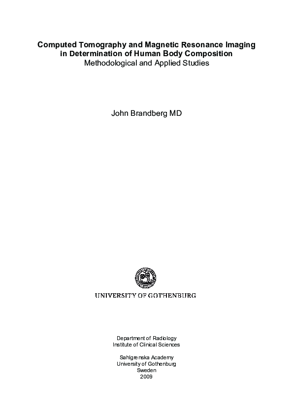 (PDF) Computed Tomography and Magnetic Resonance Imaging in ...