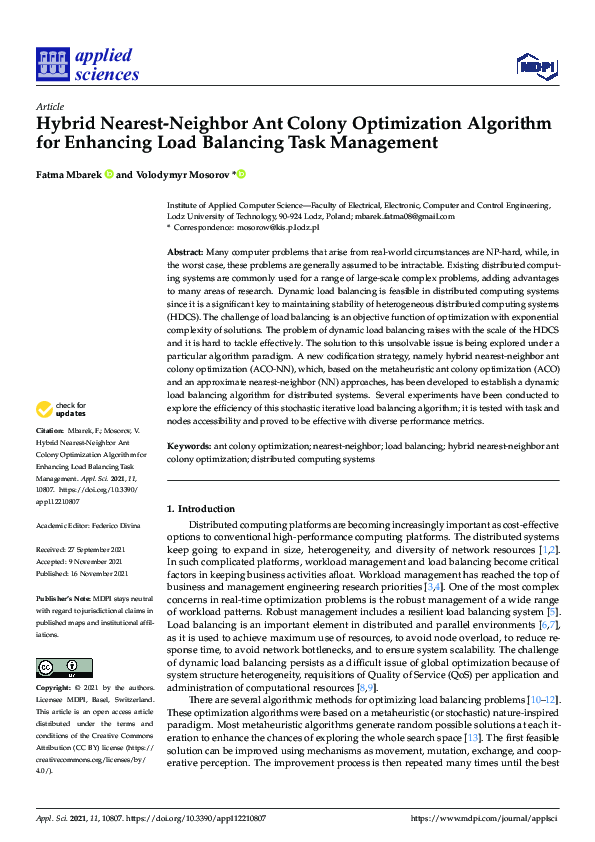 (PDF) Hybrid Nearest-Neighbor Ant Colony Optimization Algorithm for ...