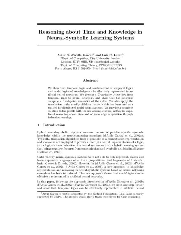 (PDF) Reasoning about time and knowledge in neural symbolic learning ...