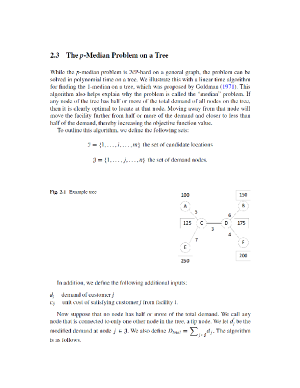 (PDF) The P-median Problem