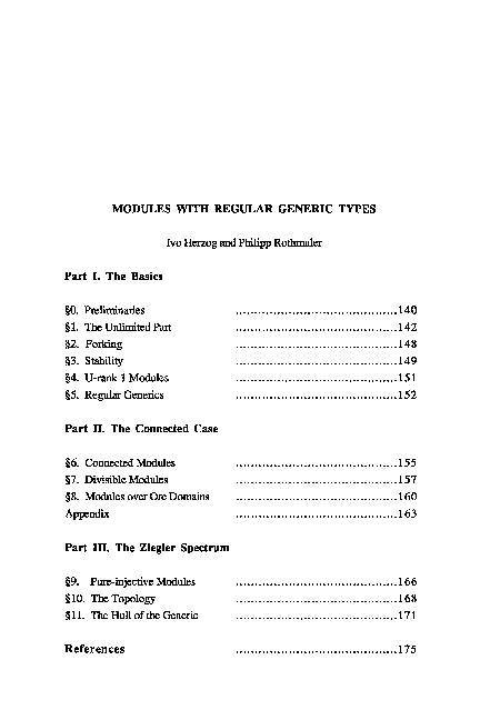 (PDF) Modules with Regular Generic Types