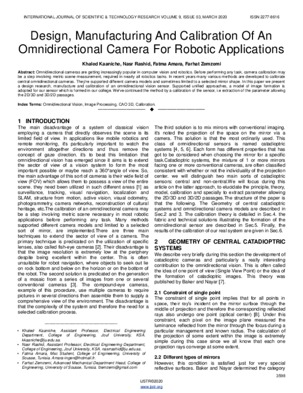 (PDF) Design, Manufacturing And Calibration Of An Omnidirectional ...
