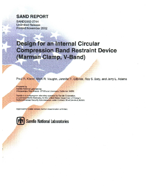 (PDF) Design for an Internal Circular Compression Band Restraint Device