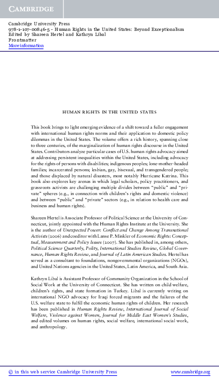 (PDF) Human Rights in the United States
