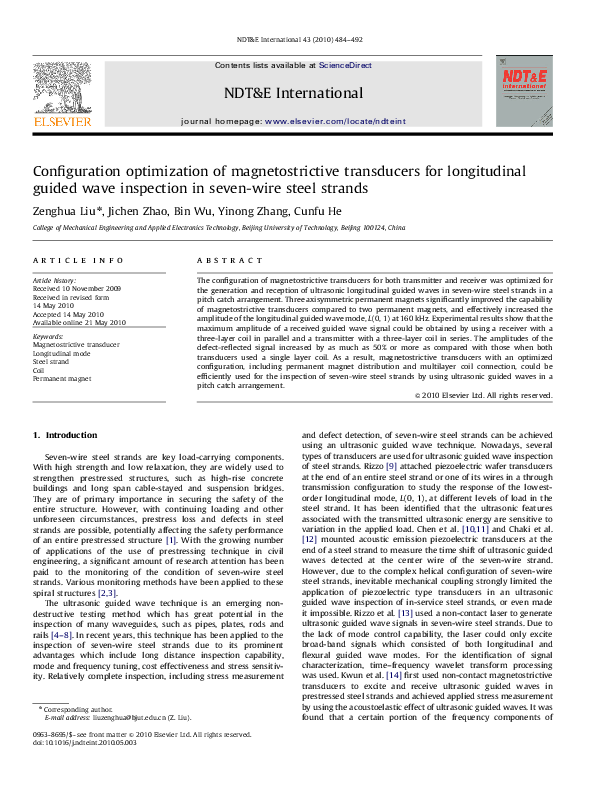 (PDF) Configuration optimization of magnetostrictive transducers for ...